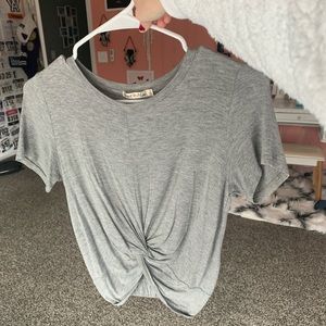 Grey crop top